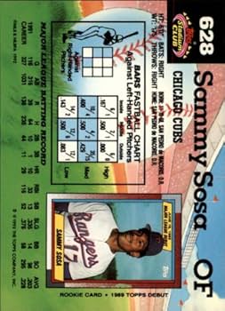 Amazon.com: 1992 Topps Stadium Club Baseball Card #628 Sammy